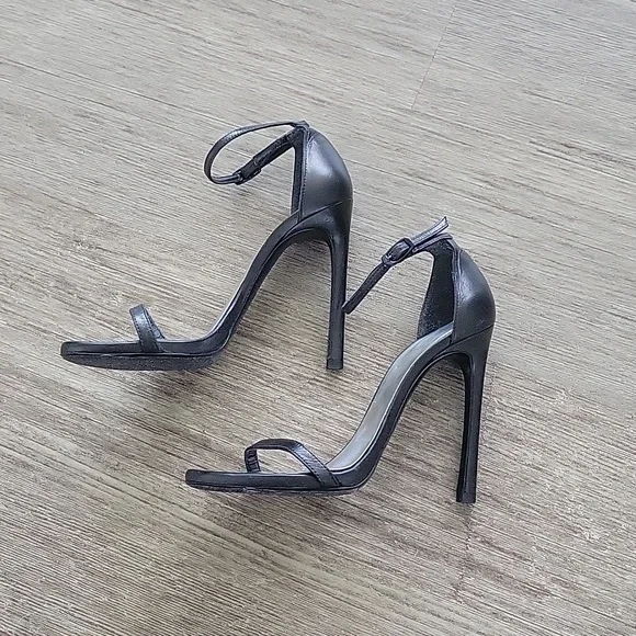 STUART WEITZMAN Nudistsong Black Lesther  Sandal - Picture 3 of 10